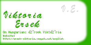 viktoria ersek business card